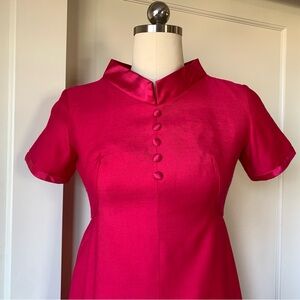 Vintage 60’s Emma Domb Hot Pink Dress